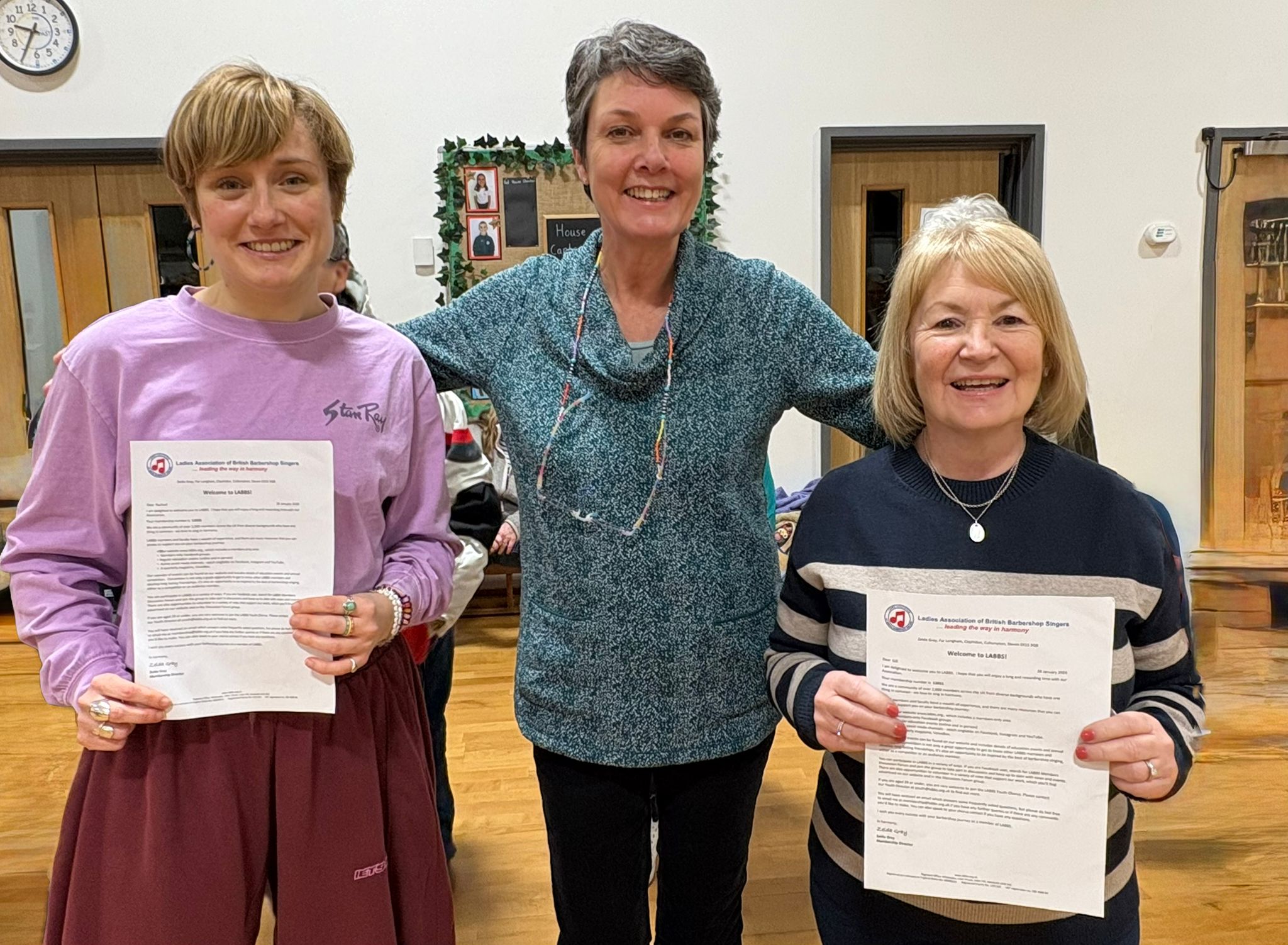 Our new LABBS members Rachael and Gill Our new LABBS members Rachael and Gill